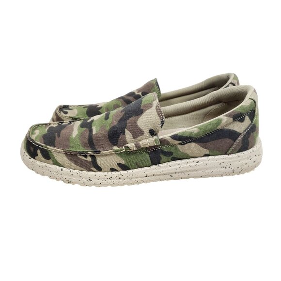 Tansmith Men's Size 11 Camouflage Canvas Loafers - Picture 5 of 8